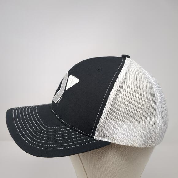The YMCA Snapback Trucker Hat Black One Size Adjustable Mesh Back Richardson - Picture 3 of 10